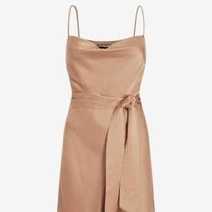 Express Satin Cowl Neck Dress- NWT
